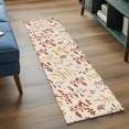 thumbnail image 3 of Orange Yellow Botanical 2'x6' Runner Rugs for Hallway Kitchen Bedside Non Slip, Rustic Country Spring Floral Summer Leaf Entryway Rug Runners with Rubber Backing, Long Carpet Runner for Laundry Room, 3 of 8