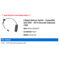 thumbnail image 2 of Liftgate Release Switch - Compatible with 2007 - 2014 Chevy Suburban 1500 2008 2009 2010 2011 2012 2013, 2 of 2