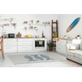 thumbnail image 4 of Simply Daisy 5' x 7' Puzzle Fish Nautical Chenille Rug, Dusty Smoke, 4 of 4