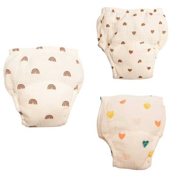 Ahuyic Toddler Kids Underwear Girls Boys Underwear 3 Months-2 Years Training Pants Lightweight Breathable Flexible for Summer Babies 100 Beige