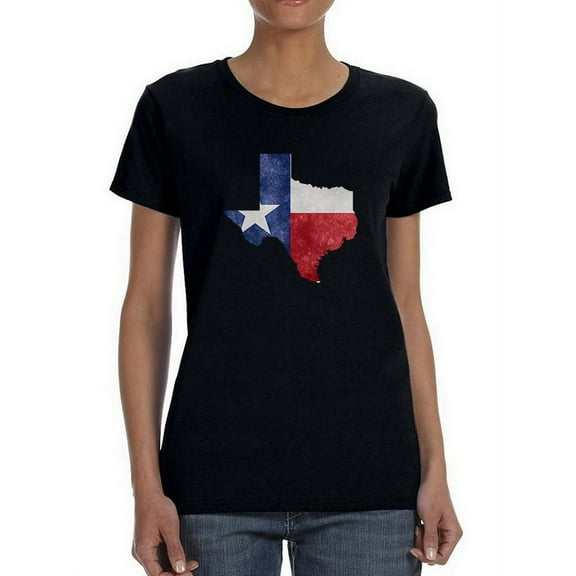 Texas Flag Texas State Women T-Shirt, Female Large