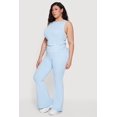 thumbnail image 2 of Women's Plus Size Stretchy High Waisted Flare Leg Pants, 2 of 4