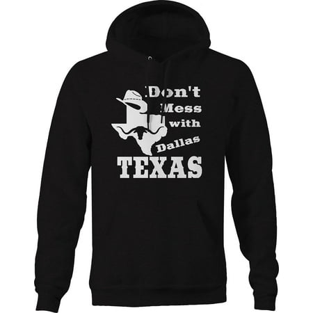 Don't Mess with Texas Cowboy Dallas Sweatshirt for Men Small Black