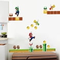 thumbnail image 1 of For Nintendo New Super Mario Bros Build a Scene Peel and Stick Wall Decals Bedroom Decor Sticker, 1 of 4