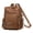 Yellow Brown, variant on PRIYAL Women's Synthetic Backpack Lightweight Large Capacity Travel Vacation Bag with Adjustable Straps, Multiple Compartments, Zipper Closure, Casual Style for Commuting, Work, and Everyday Use