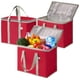 thumbnail image 1 of Bolsa Térmica VENO Paquete de 3 Bolsas Aisladas para Compras Roja, 1 of 8