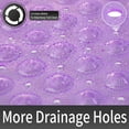 thumbnail image 4 of SANMADROLA Square Bath Shower Tub Mat for Bathroom, Non Slip Bathtub Mats with Suction Cups, Drain Holes, Machine Washable, 21 x 21 Inches, Clear Purple, 4 of 7