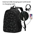 thumbnail image 2 of Wukai Space Galaxy Travel Laptop Backpack: Business Water-Resistant Bag with USB Charging Port, Ideal College Backpack for Men & Women, 2 of 6