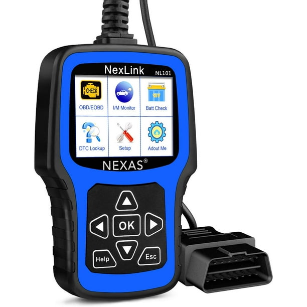 NEXAS NL101 OBD2 Scanner Check Engine Light Battery Test Tester Car Auto Code Reader Check