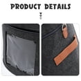 thumbnail image 5 of HONMEET Dark Grey Felt Hat Organizer Box with Transparent Front Panel for Convenient Storage and Easy Access, 5 of 8