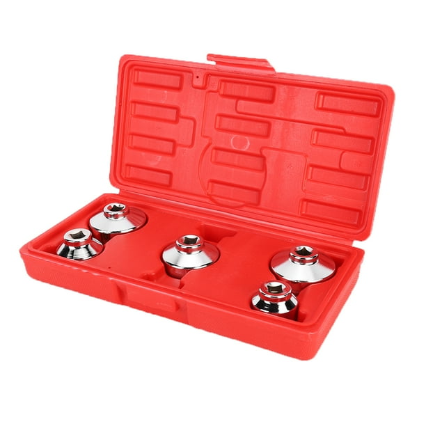 Oil Filter Cap 5Pcs Universal Oil Filter Oil Filter Socket Set Oil