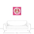 thumbnail image 3 of Creative Products Peace Sign and Hearts 24x24 Canvas Wall Art, 3 of 5