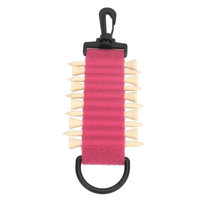 Nylon Golf Tee Holder, Bambusoideae Tee, Practical Portable Storage Bag with Hook, Multifunction for Belt