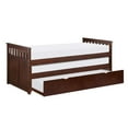 thumbnail image 4 of Pemberly Row Transitional Wood Twin/ Twin Bed with Twin Trundle in Dark Cherry, 4 of 7
