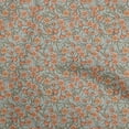 thumbnail image 1 of oneOone Cotton Cambric Orange Fabric Floral Retro Sewing Material Print Fabric By The Yard 56 Inch Wide, 1 of 5