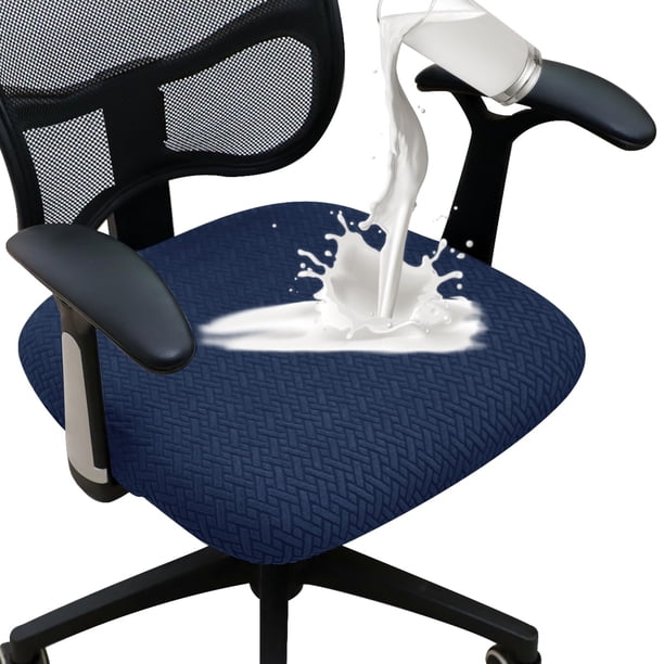 Funda de asiento para silla de oficina FORCHEER, 50 x 50 cm, impermeable, color azul marino
