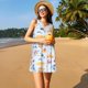 thumbnail image 3 of Balery Cute Shark Vestidos de verano para mujer con estampado: vestido holgado sin mangas, vestido playero informal y cómodo para días calurosos., 3 of 7