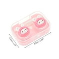 thumbnail image 3 of Unique Bargains 1 Set Contact Lens Case Contact Lens Container Contact Lens Carrier Bunny Pattern 2.68"x1.77"x1.1" Pink, 3 of 5