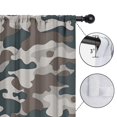 thumbnail image 4 of Blackout Kids Curtains,Gray Brown Camo Wavy Shapes Pattern Childrens Insulated Curtains Set Of 2,Bedroom Essentials,Toddler Room Decor 42"x84", 4 of 5