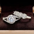 thumbnail image 5 of Wedding 925 Silver Rings Women Gorgeous Cubic Zirconia Jewelry Size 6-10, 5 of 8