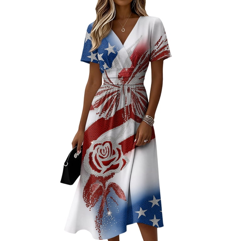 anniversary dresses 10 Best Wedding of 2023 Sleeping Beauty Castle is featured in the allover print on this elegant sleeveless dress that is detailed with a golden ribbon on the empire waist thats tied in a bow at the back Women's 250th America Anniversary Dresses