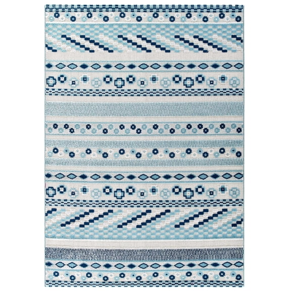 Reflect Cadhla Vintage Abstract Geometric Lattice 5x8 Indoor and Outdoor Area Rug by Modway