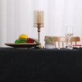 thumbnail image 3 of SHILIU-Faux Linen Rectangle Tablecloth - Wrinkle Free, Washable Rust-Proof Rectangle Table Cloth for Kitchen Dining Room Holiday Table Cover for Party Dinner, Farmhouse, Black, 60 X 120 Inch, 3 of 4