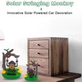 thumbnail image 4 of Columpio mono muñeca solar lindo juguete de baile solar hogar coche ornamento, 4 of 7