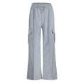 thumbnail image 4 of TINZ Pantalons de Course pour Femmes Automne Pantalons Larges Décontractés Pantalons de Jogging Décontractés avec Poches Bas de Mode Ajustés pour Femmes Pantalons de Survêtement Décontractés pour Femmes, 4 of 8