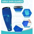 thumbnail image 3 of Soccer Shin Guards Shin Pads for Kids Youth Adult, Calf Compression Sleeve with Honeycomb Pads, Support for Shin Splint Baseball Boxing MTB, Lightweight (1 Pair, Blue, M), 3 of 6