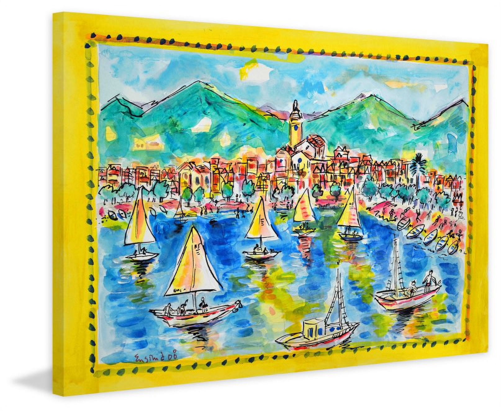 Marmont Hill "Cadaques Spain" by Wayne Ensrud Painting Print on Canvas