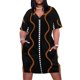 thumbnail image 1 of Vestido de noche de invierno para mujer, diseño de lona de barricada africana, vestido Suelto bolsillo, 1 of 6