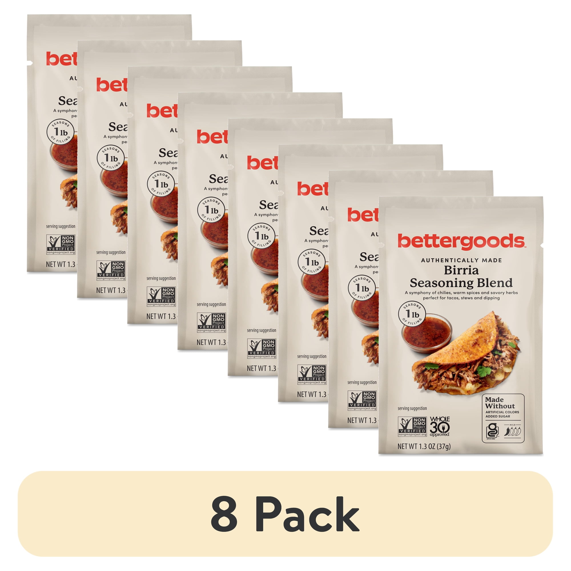 (8 pack) bettergoods Birria Seasoning Blend, 1.3 oz