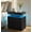 Black+Gold, variant on Howcool LED Nightstand, 2 Drawer Bedside Side Table with LED Lights for Bedroom Living Room