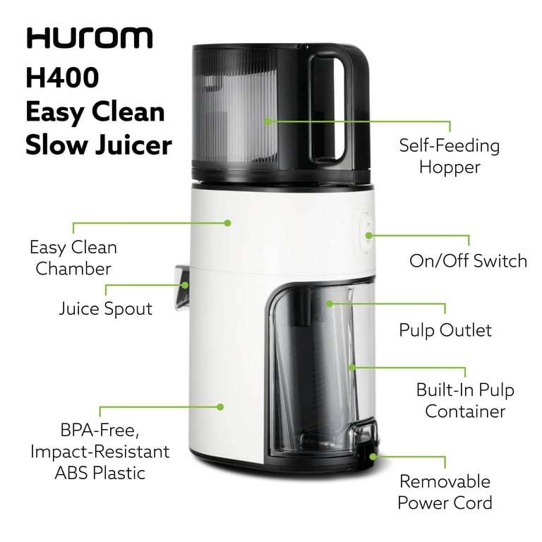 Hurom Cold Press Juicer Machine, H400 Easy Clean Slow Juicer Hurom Cold Press Juicer Machine, H400 Easy Clean Slow Juicer