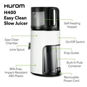 Hurom Cold Press Juicer Machine, H400 Easy Clean Slow Juicer (Two Tone Oat)