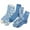 Blue, variant on Womens Ankle Socks 5 pairs Popularate Vintage Embroidered Floral Socks Comfortable Mid Calf Army Green Women Socks One Size