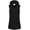 Black, variant on Women's Winter Vests Outerwear Casual Fleece Lining Padded Vest Puffer Long Hooded Sleeveless Coat White Medium