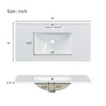 thumbnail image 4 of viswild 36" Bathroom Vanity with Soft Close Doors, 3 Drawers & Adjustable Shelf - Ceramic Sink, Overflow Protection, Gold Handles for Small Bathroom, Green, 4 of 14
