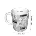 thumbnail image 4 of La última gran dinastía americana Periódico Tazas de cerámica Tazas de café Tazas de té con leche Letras de Reputation 1989 Swift Taylor Ts7 Speak, 4 of 5
