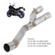 thumbnail image 3 of Tubo de enlace medio del catalizador tubo medio de escape de motocicleta de acero inoxidable para MT-10 SP FZ-10 ANGGREK Otros, 3 of 8