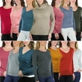 thumbnail image 6 of ToBeInStyle Women's Pack of 3 Randomly Selected Sweater - Large, 6 of 7