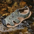thumbnail image 3 of LASUDRAA Mens Sandals Fisherman Hiking Sandals Casual Beach Shoes Closed Toe, 3 of 9