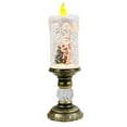 thumbnail image 2 of Hovilon Battery Operated Lighted Flameless Candles,Christmas Snow Globe Candle Light Swirling Water Glittering Spinning Candles for Home Decoration(Santa), 2 of 8