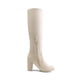 thumbnail image 2 of Botas Altas de Tacón Grueso para Mujer DREAM PAIRS Beige Talla 11, 2 of 8