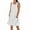 White B, variant on Zpanxa Women's Linen Blend Sleeveless Pocket Dress Minimalist Single Seam Loose Fit Summer Dress