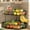 Black, variant on Fruit Basket for Kitchen Counter - Detachable Metal Fruit Bowl with Banana Hangers for Corner , Large Capacity Fruit Stand with Wooden Handle for Bread Fruit and Vegetable Storage