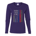 thumbnail image 2 of Wild Bobby, No One Fights Alone First Responder Dispatcher EMS Corrections Police Fire Military Unity, Pop Culture, Women Graphic Long Sleeve Tee, Purple, XX-Large, 2 of 4