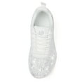 thumbnail image 6 of Stepedia Casual Sneakers for Women Rhinestone Tennis Shoes Breathable Air Cushione Walking Shoes, White, 6 of 7