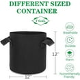 thumbnail image 5 of 6Pack 7 Gallon Grow Bags Garden Heavy Duty Non-Woven Aeration Plant Fabric Pot Potato Container Perfect for Potato, Strawberry, Chili,Carrot, Radish, Peanut and Other Vegetables(Black), 5 of 7